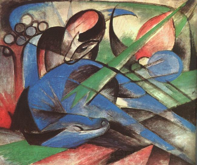 Franz Marc Dreaming Horse Germany oil painting art